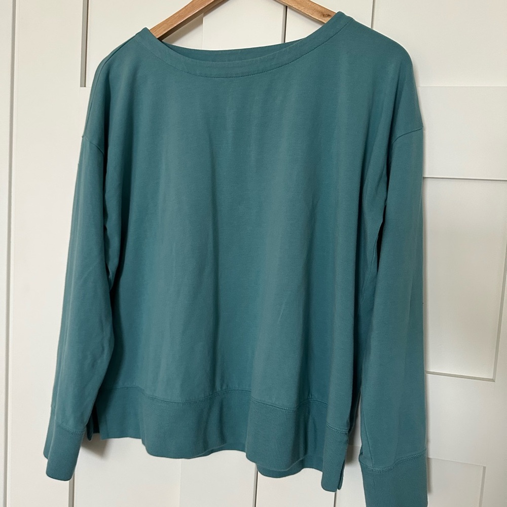 Eileen Fisher Sea Green Knit Top
